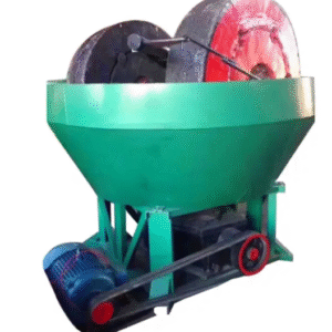 The gold wet pan mill grinding machine used with gold, silver, lead, zinc, iron, molybdenum, copper, antimony mine.